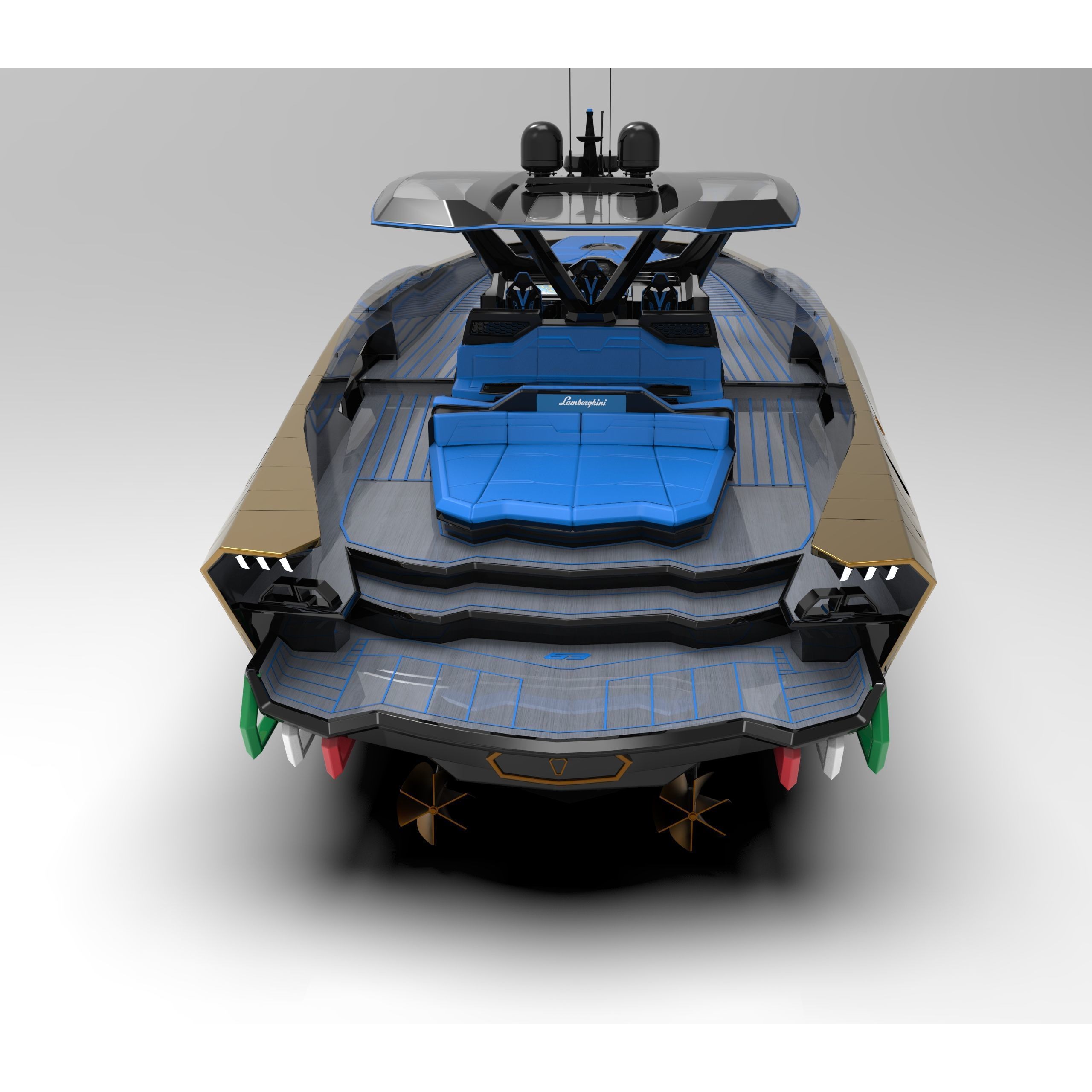 Lamborghini Tecnomar 63 - High-Detail 3D Model - View 7