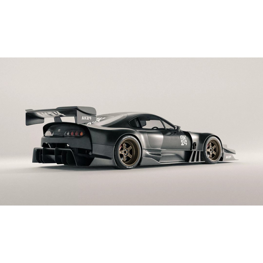 Toyota Supra Mk IV 3D Model – Extreme Modified Racing Car, FBX - View 2