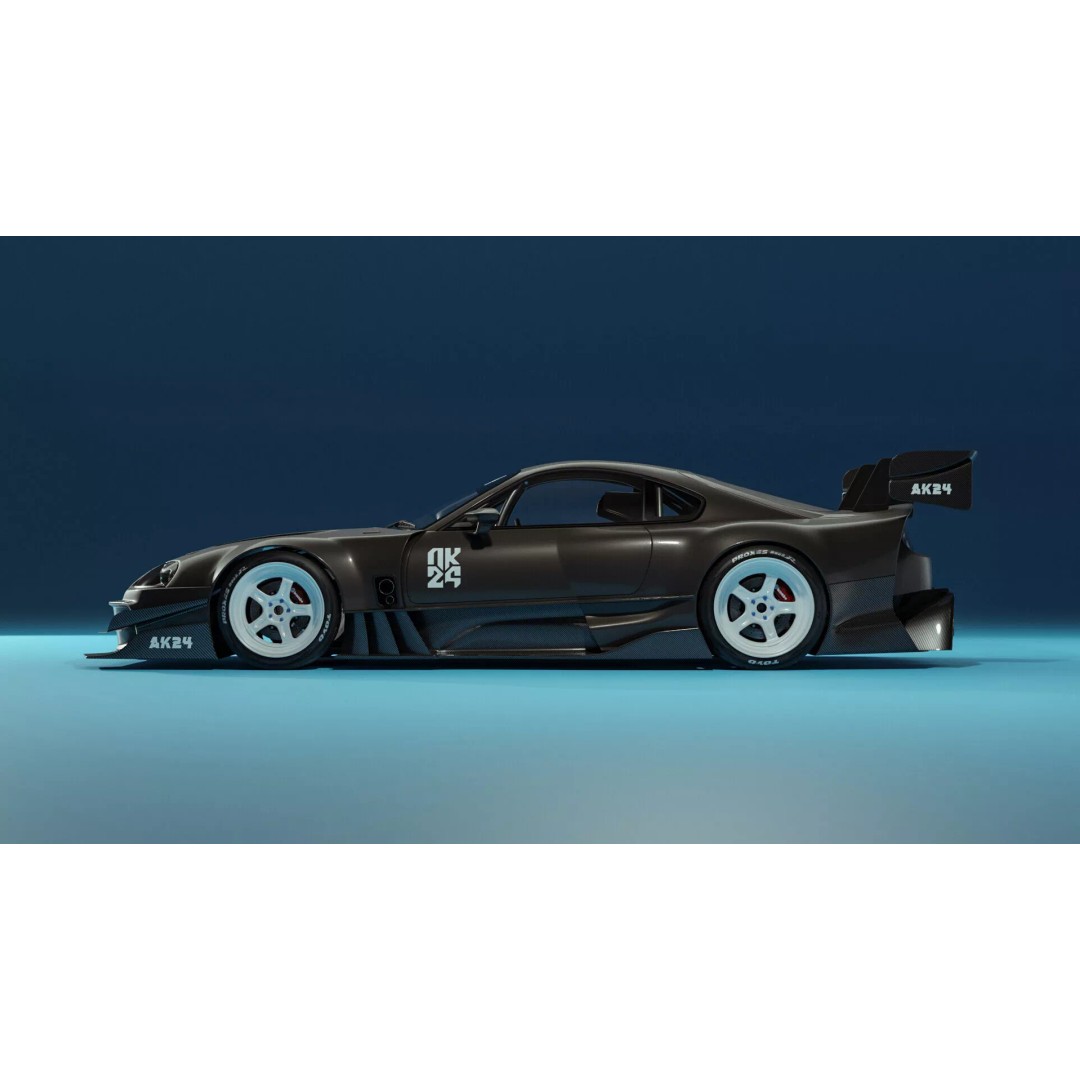 Toyota Supra Mk IV 3D Model – Extreme Modified Racing Car, FBX - View 6