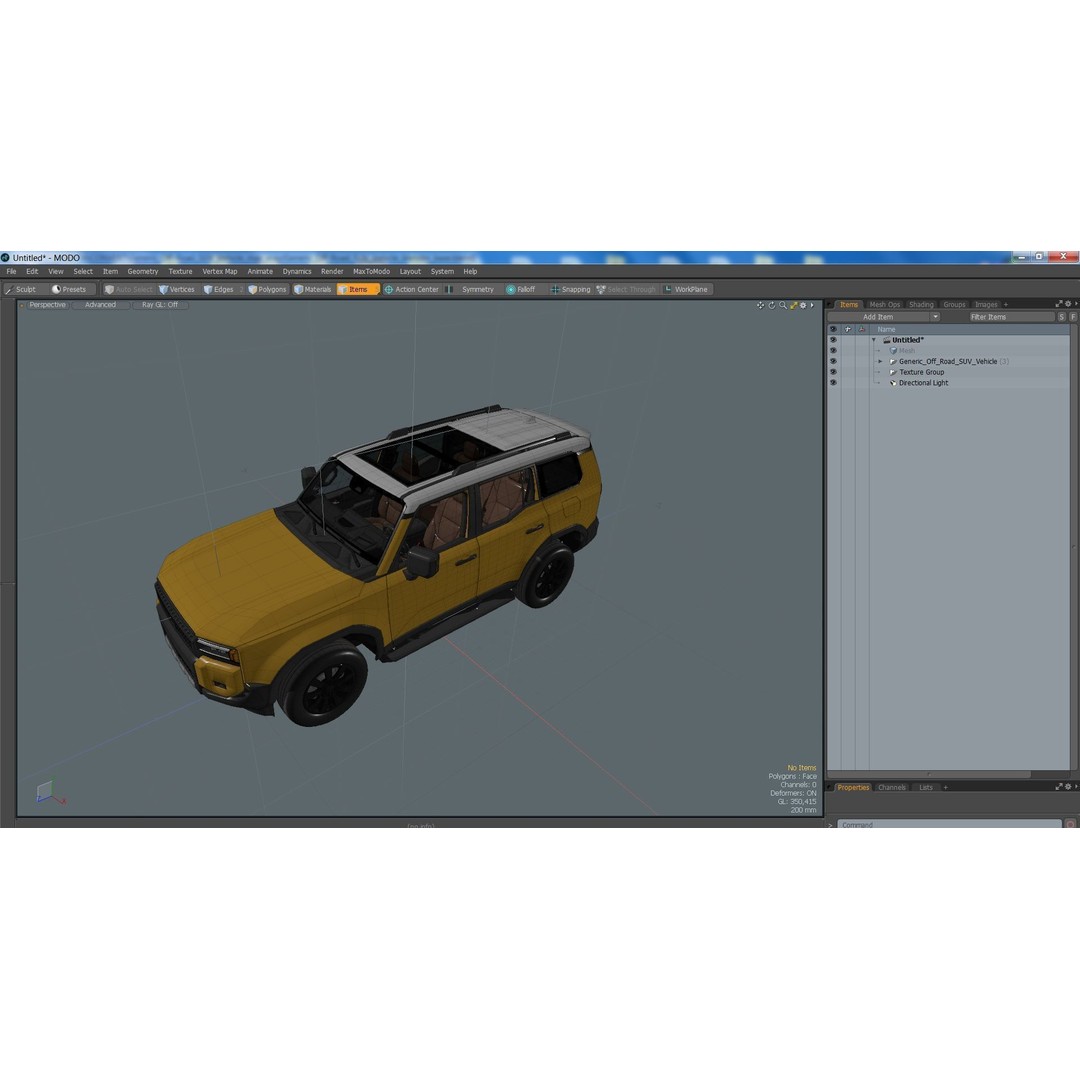 Generic Off-Road SUV 3D Model – High-Quality PBR Asset for Games, FBX - View 42