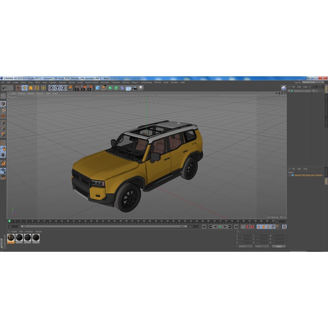 Generic Off-Road SUV 3D Model – High-Quality PBR Asset for Games, FBX - View 43
