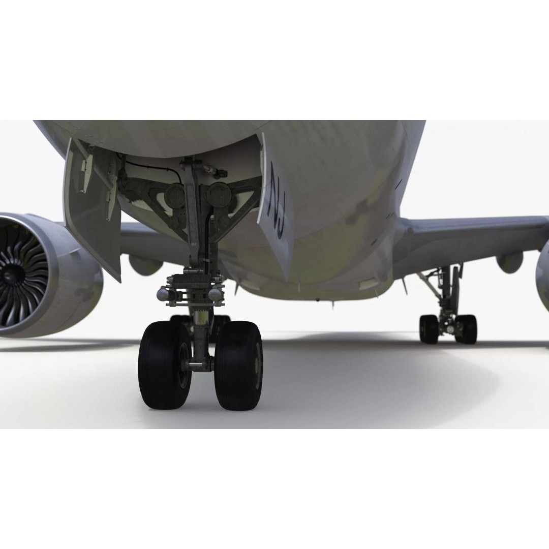 Boeing 777-200ER 3D Model – Rigged Aircraft for Animation, FBX, OBJ - View 19