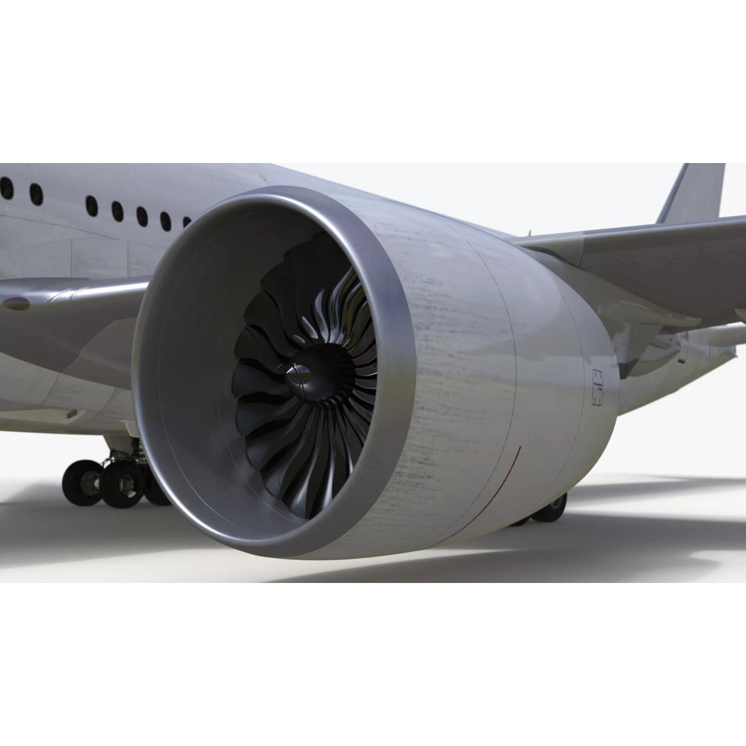 Boeing 777-200ER 3D Model – Rigged Aircraft for Animation, FBX, OBJ - View 21