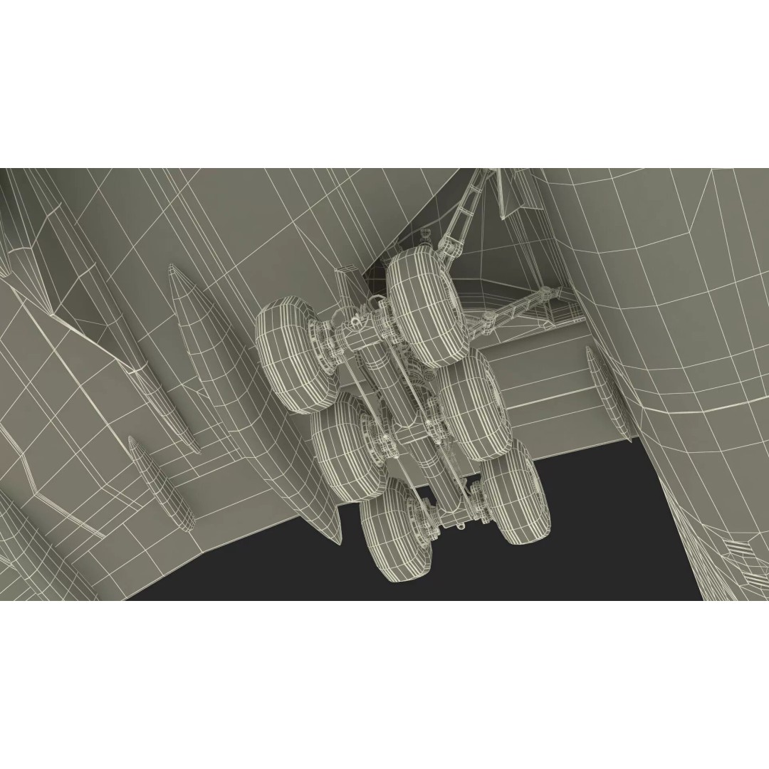 Boeing 777-200ER 3D Model – Rigged Aircraft for Animation, FBX, OBJ - View 39