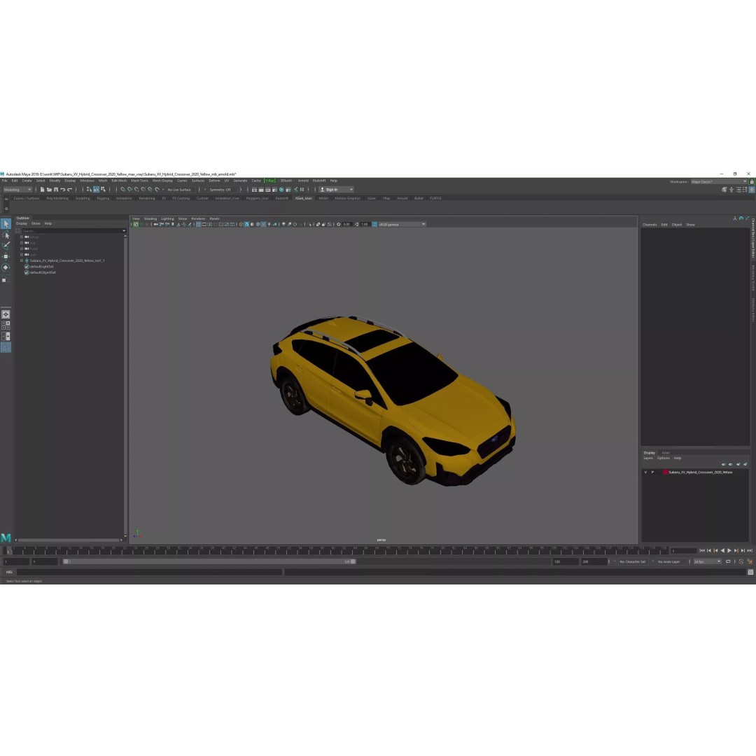 Subaru XV Hybrid Crossover 2020 3D Model – PBR SUV Asset, FBX