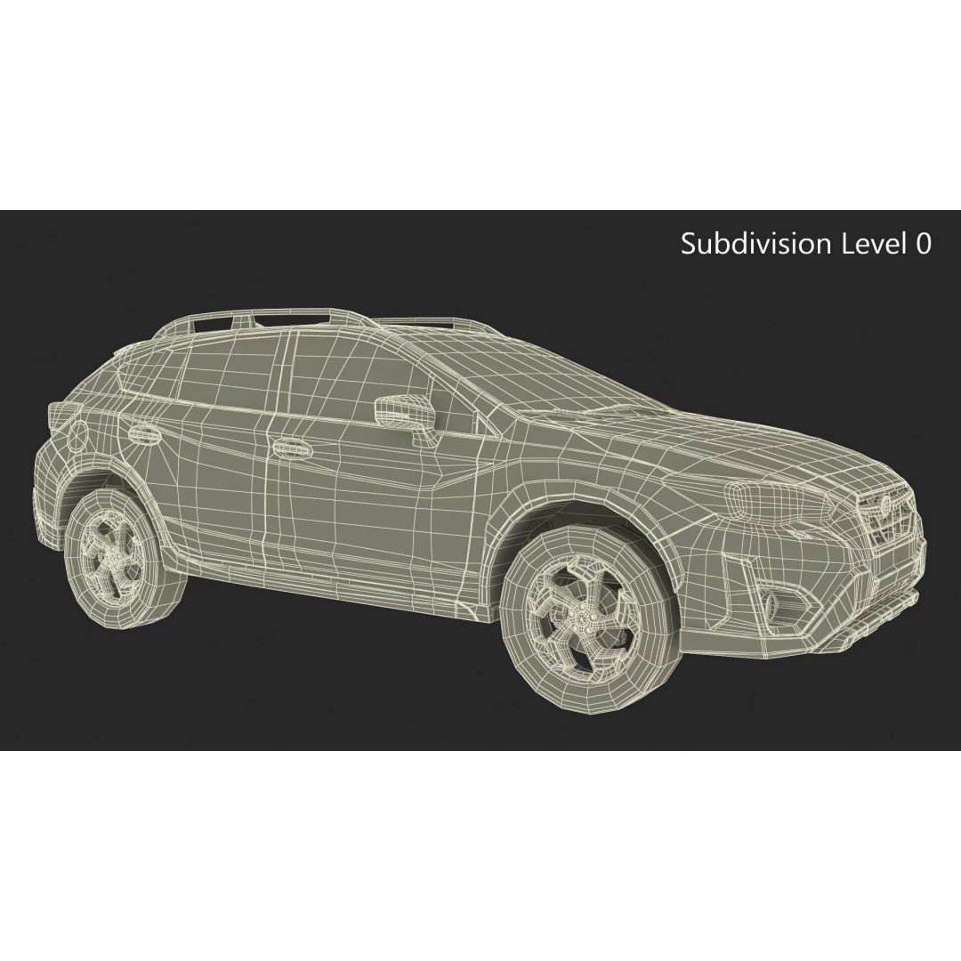 Subaru XV Hybrid Crossover 2020 3D Model – PBR SUV Asset, FBX - View 23