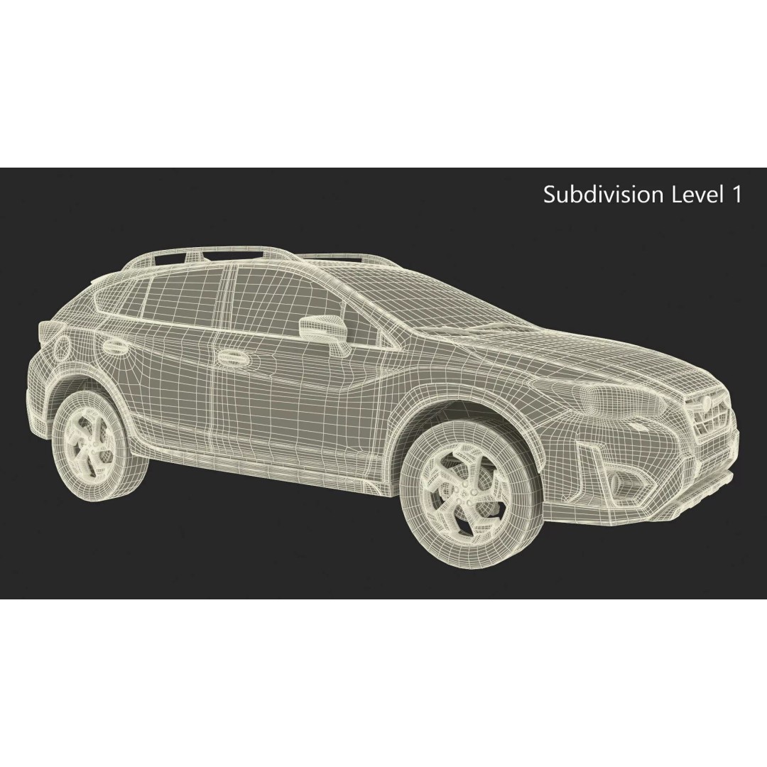 Subaru XV Hybrid Crossover 2020 3D Model – PBR SUV Asset, FBX - View 24
