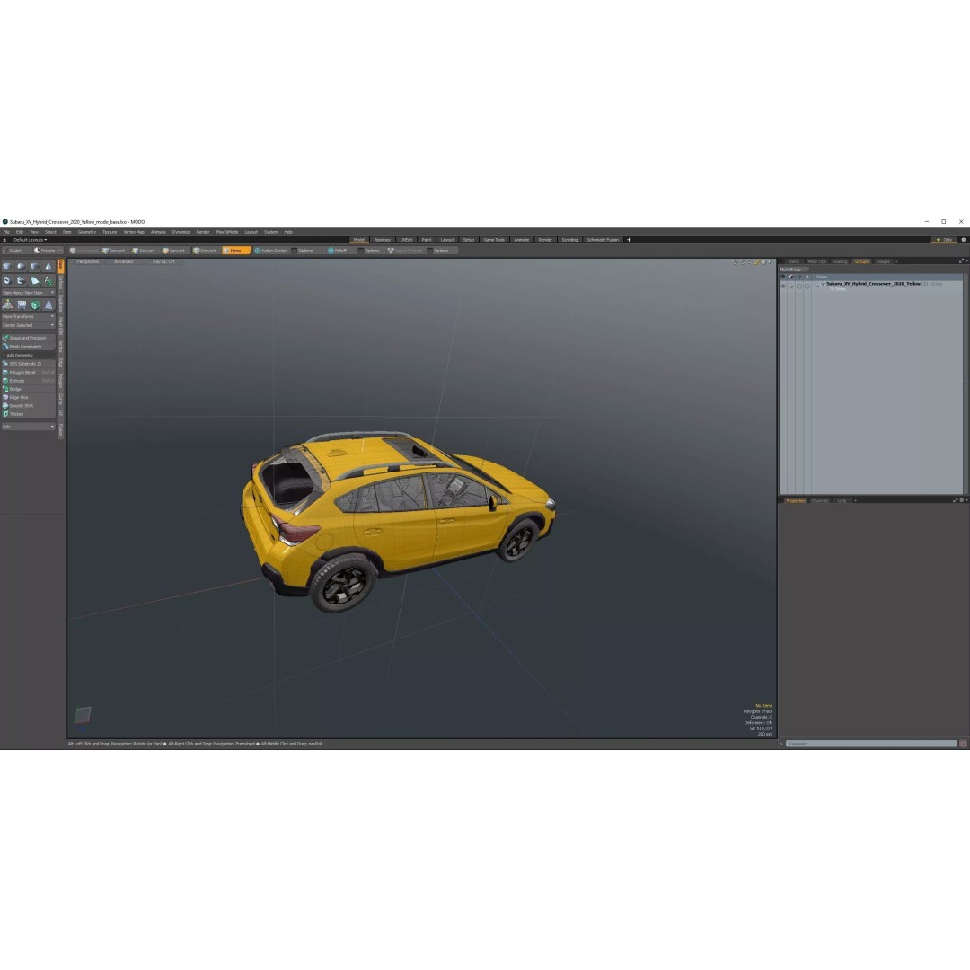 Subaru XV Hybrid Crossover 2020 3D Model – PBR SUV Asset, FBX - View 31