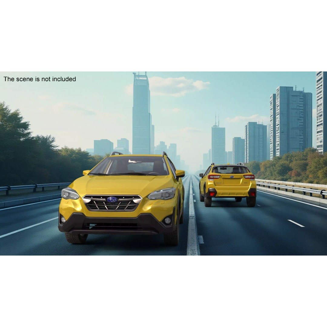Subaru XV Hybrid Crossover 2020 3D Model – PBR SUV Asset, FBX - View 4