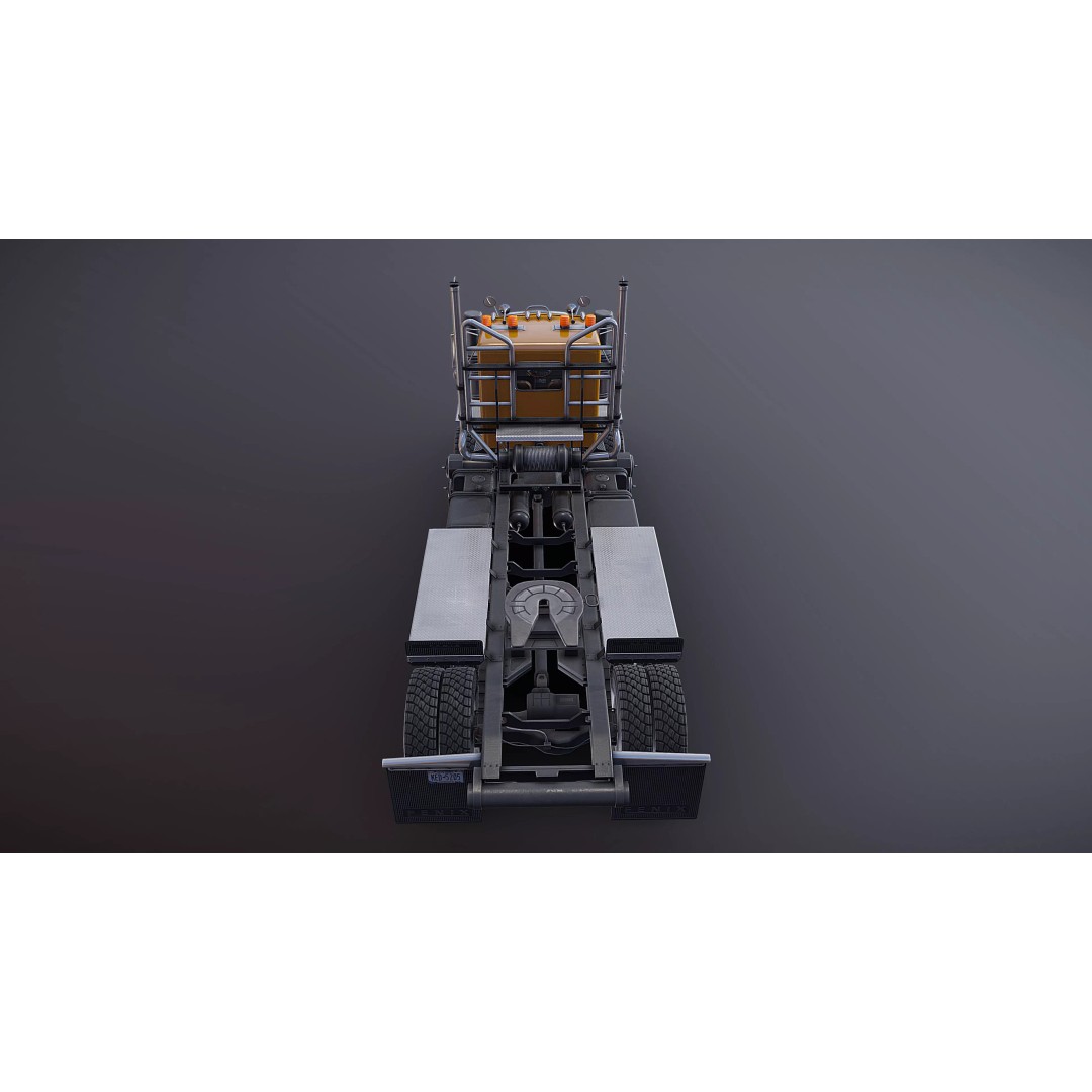 Twinsteer Heavy-Duty Truck 3D Model – Low Poly Game Ready Asset, FBX - View 32
