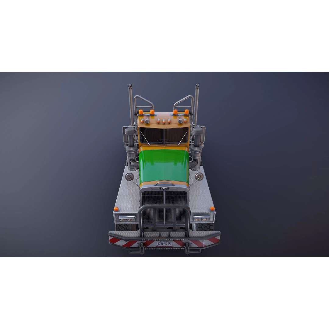 Twinsteer Heavy-Duty Truck 3D Model – Low Poly Game Ready Asset, FBX - View 37