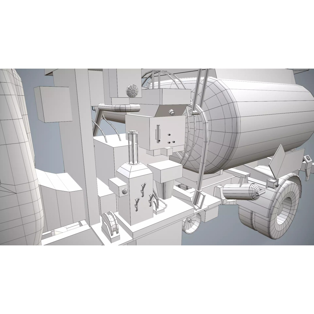 Isuzu Avgas Fueler Truck 3D Model – Low Poly Game-Ready Asset, FBX, OBJ - View 18