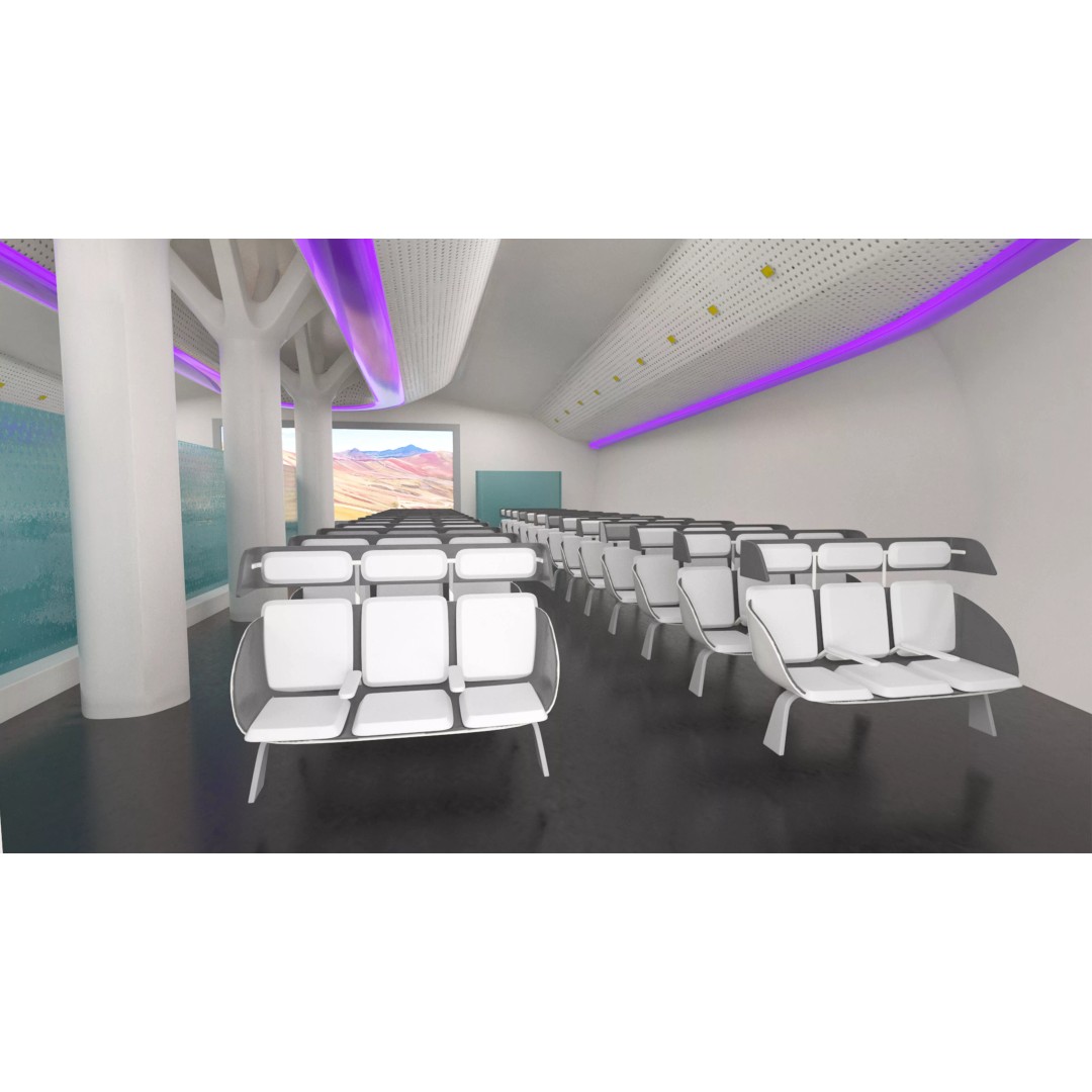 Airbus ZEROe Blended-Wing Body 3D Model – Rigged Aircraft for Animation - View 19