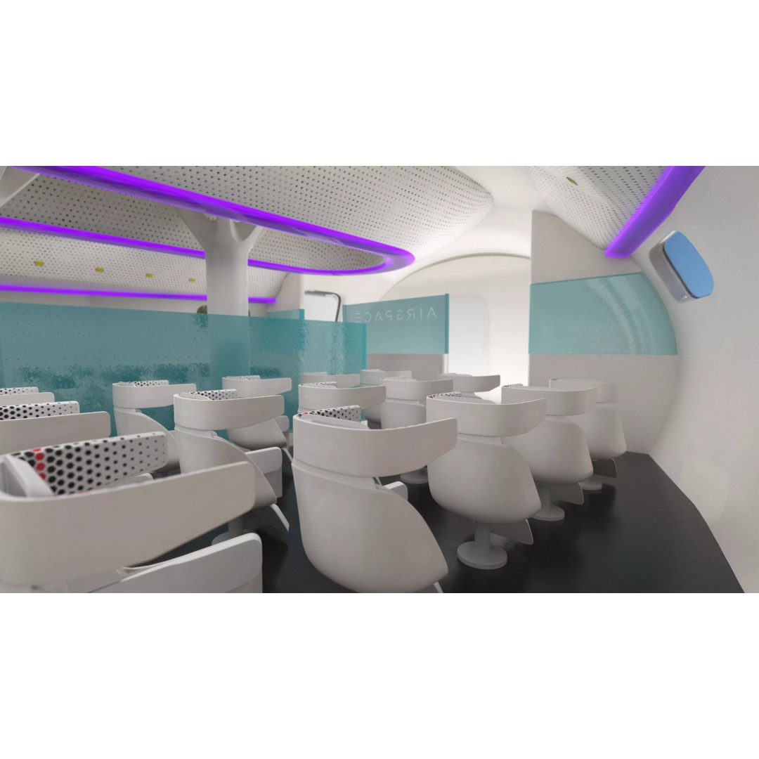 Airbus ZEROe Blended-Wing Body 3D Model – Rigged Aircraft for Animation - View 21