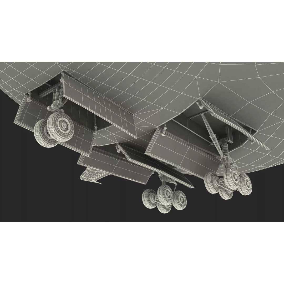 Airbus ZEROe Blended-Wing Body 3D Model – Rigged Aircraft for Animation - View 58