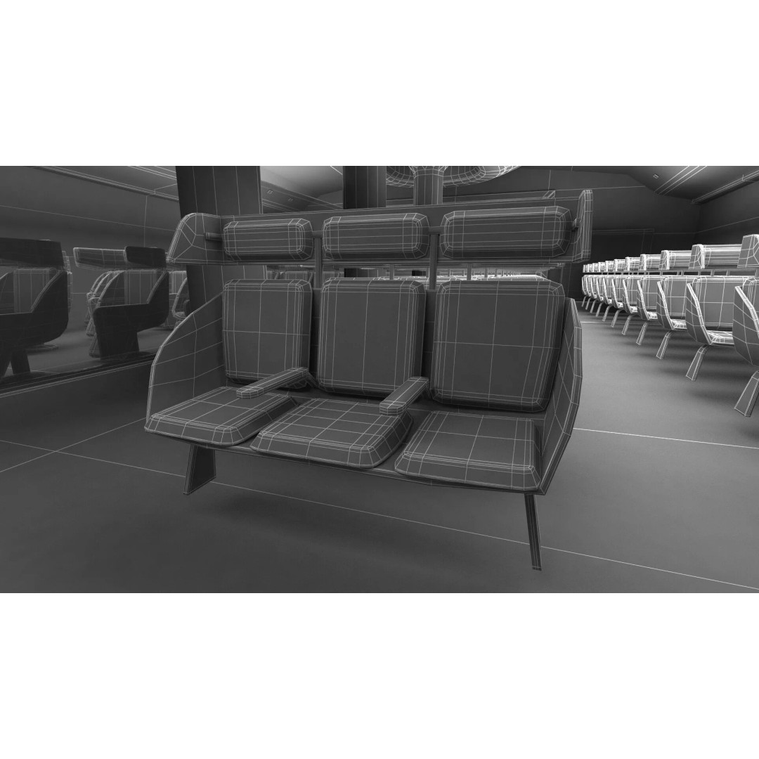 Airbus ZEROe Blended-Wing Body 3D Model – Rigged Aircraft for Animation - View 62