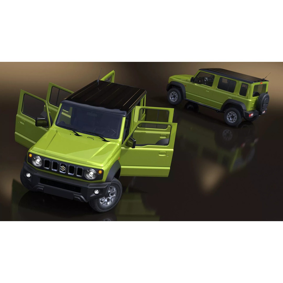 Suzuki Jimny 3D Model – Rigged Compact SUV with PBR Textures - View 10