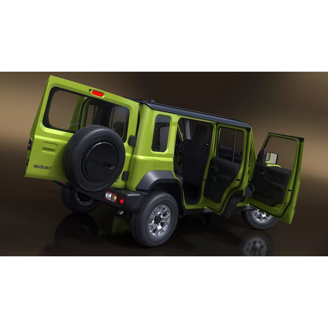 Suzuki Jimny 3D Model – Rigged Compact SUV with PBR Textures - View 11