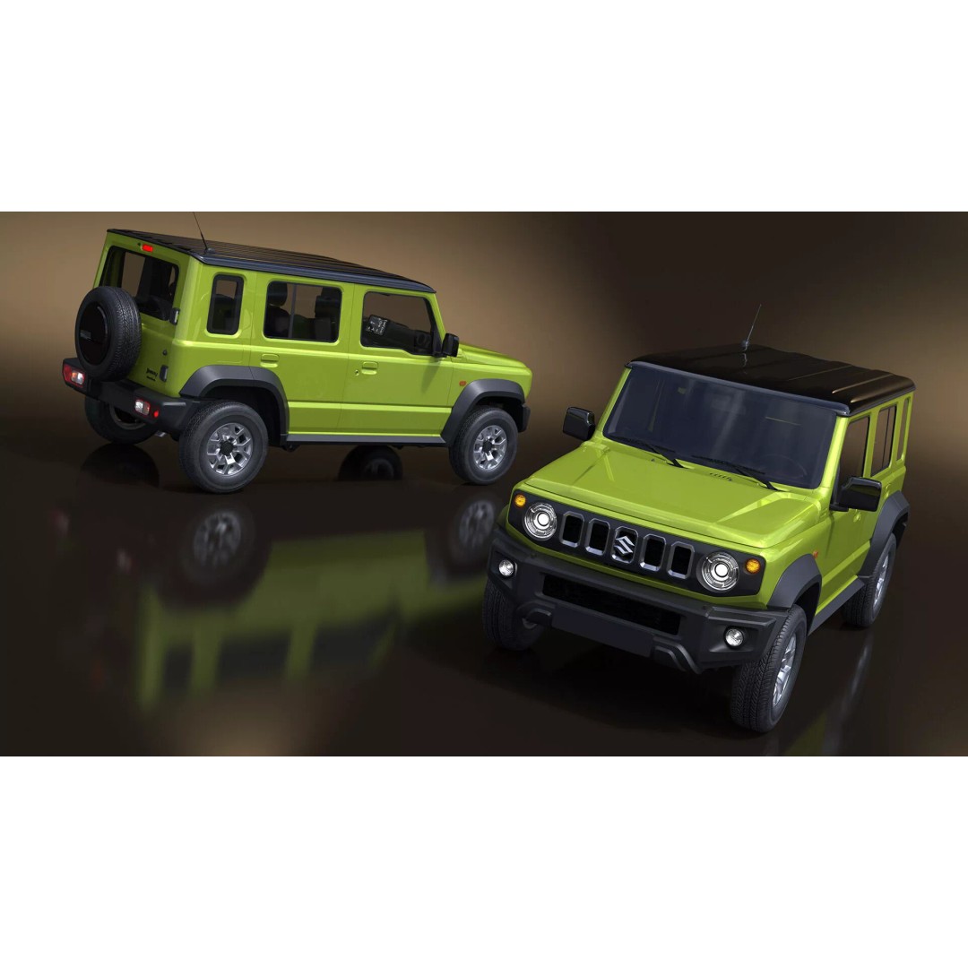 Suzuki Jimny 3D Model – Rigged Compact SUV with PBR Textures - View 12
