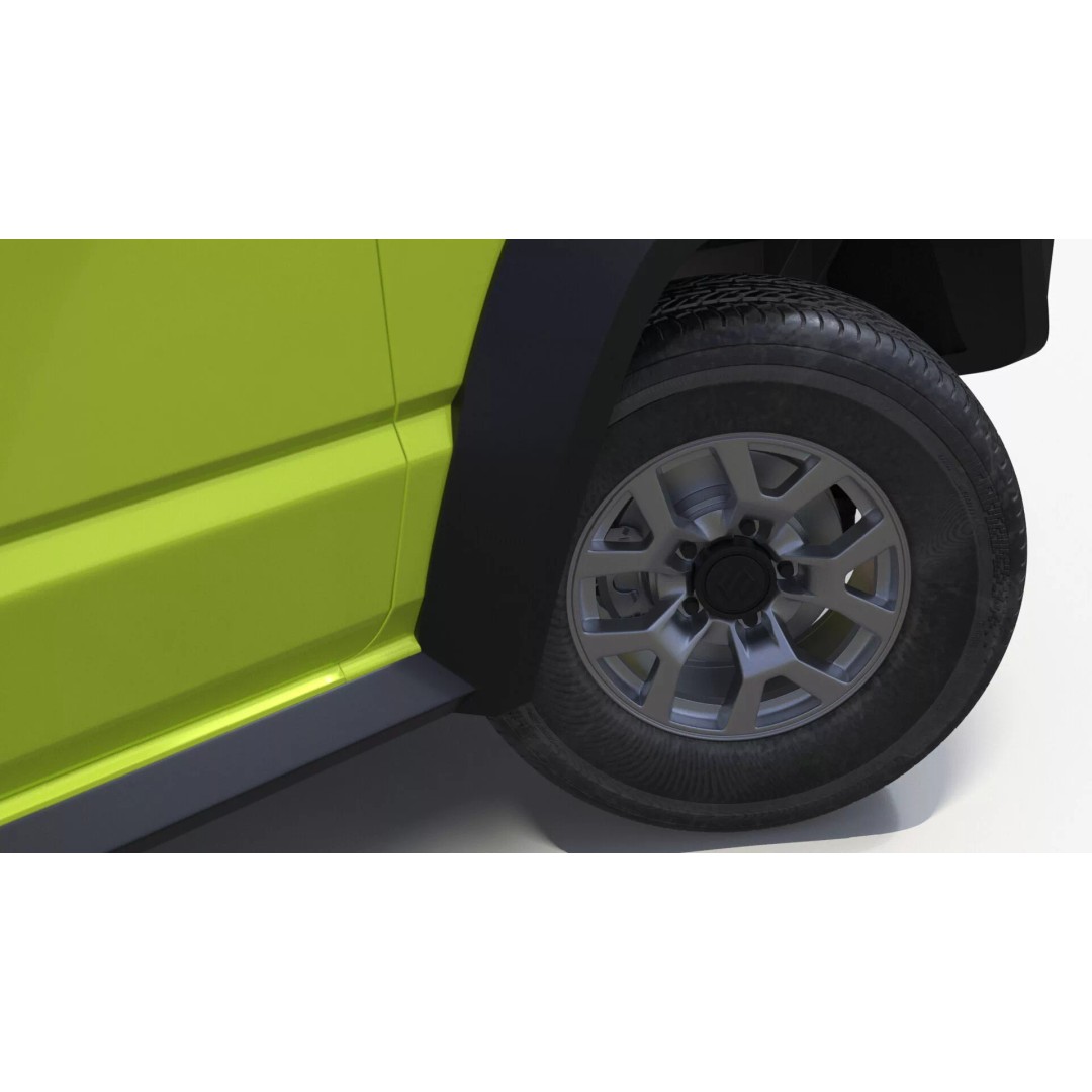 Suzuki Jimny 3D Model – Rigged Compact SUV with PBR Textures - View 17