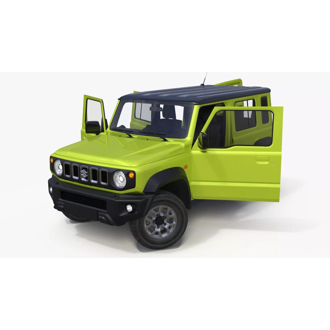 Suzuki Jimny 3D Model – Rigged Compact SUV with PBR Textures - View 2