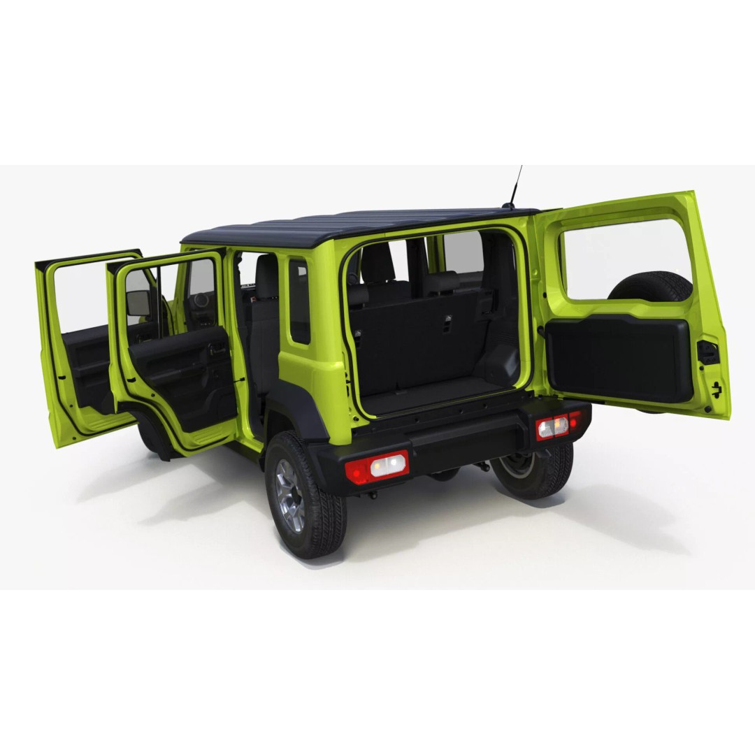 Suzuki Jimny 3D Model – Rigged Compact SUV with PBR Textures - View 26