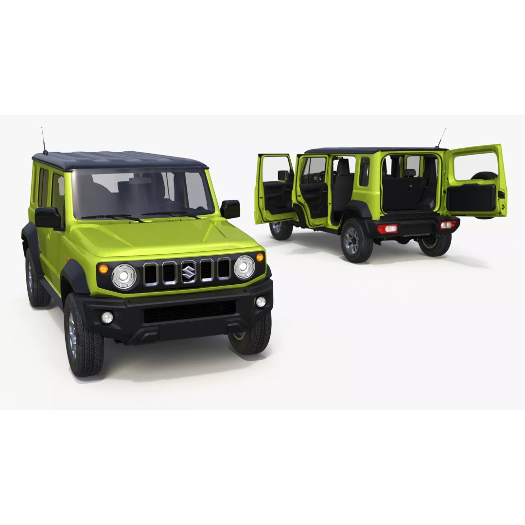 Suzuki Jimny 3D Model – Rigged Compact SUV with PBR Textures - View 27