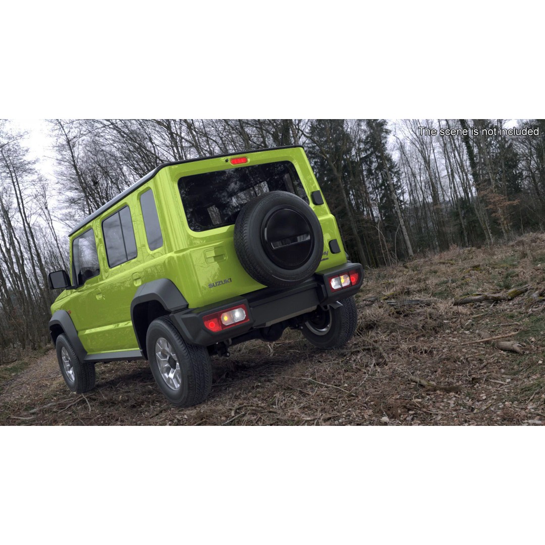 Suzuki Jimny 3D Model – Rigged Compact SUV with PBR Textures - View 3
