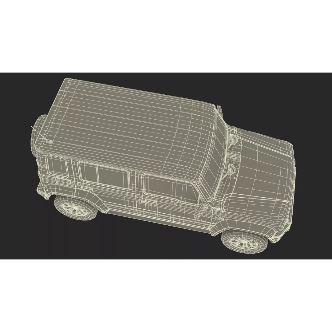 Suzuki Jimny 3D Model – Rigged Compact SUV with PBR Textures - View 35