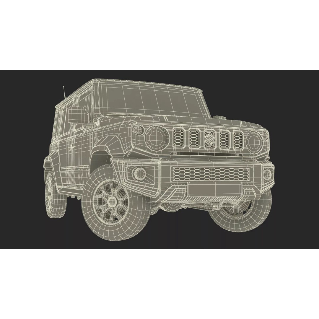 Suzuki Jimny 3D Model – Rigged Compact SUV with PBR Textures - View 37