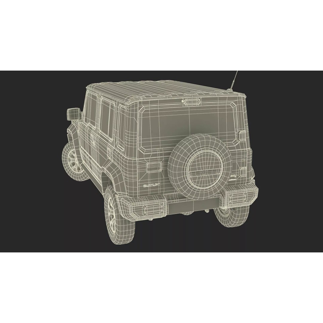 Suzuki Jimny 3D Model – Rigged Compact SUV with PBR Textures - View 38