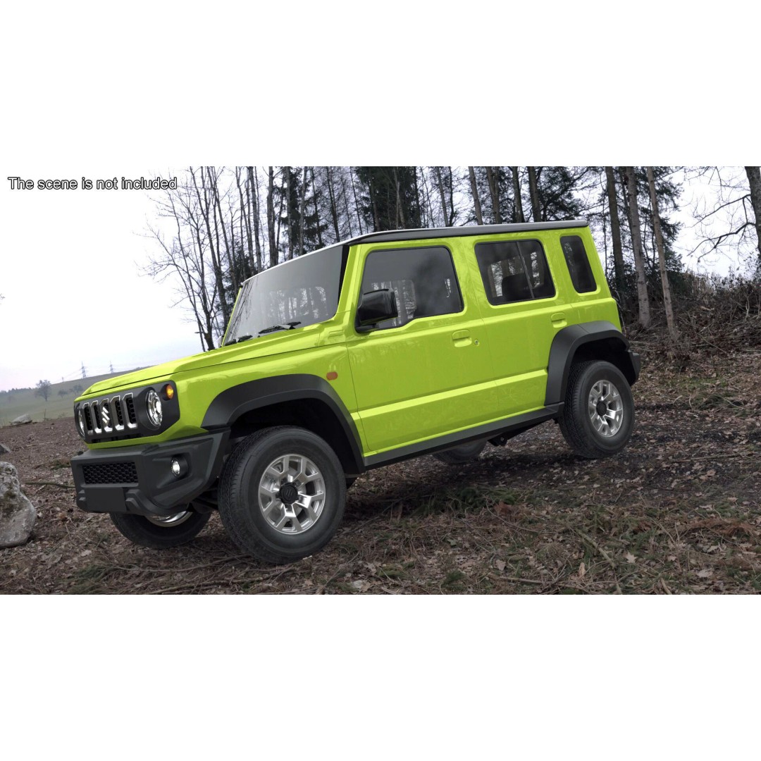 Suzuki Jimny 3D Model – Rigged Compact SUV with PBR Textures - View 4