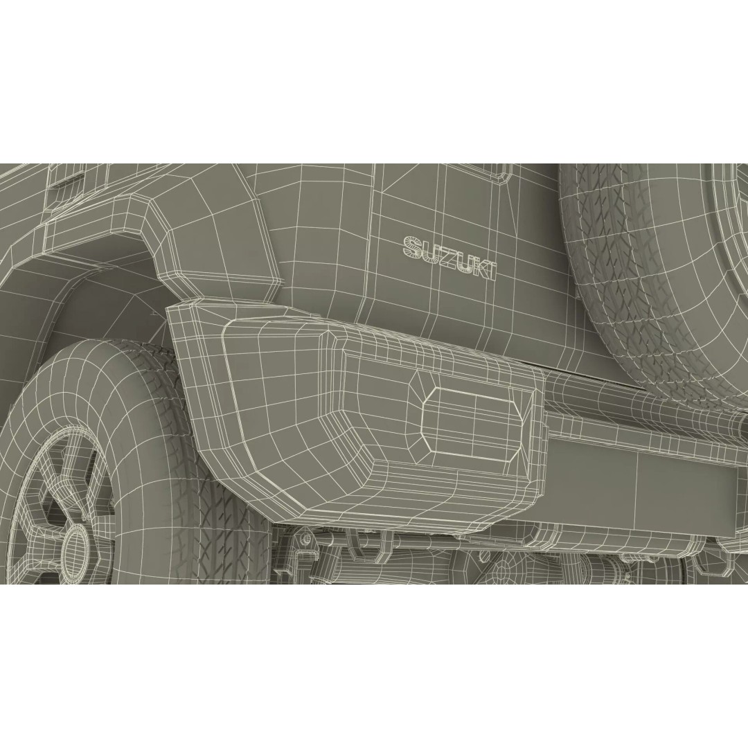 Suzuki Jimny 3D Model – Rigged Compact SUV with PBR Textures - View 41