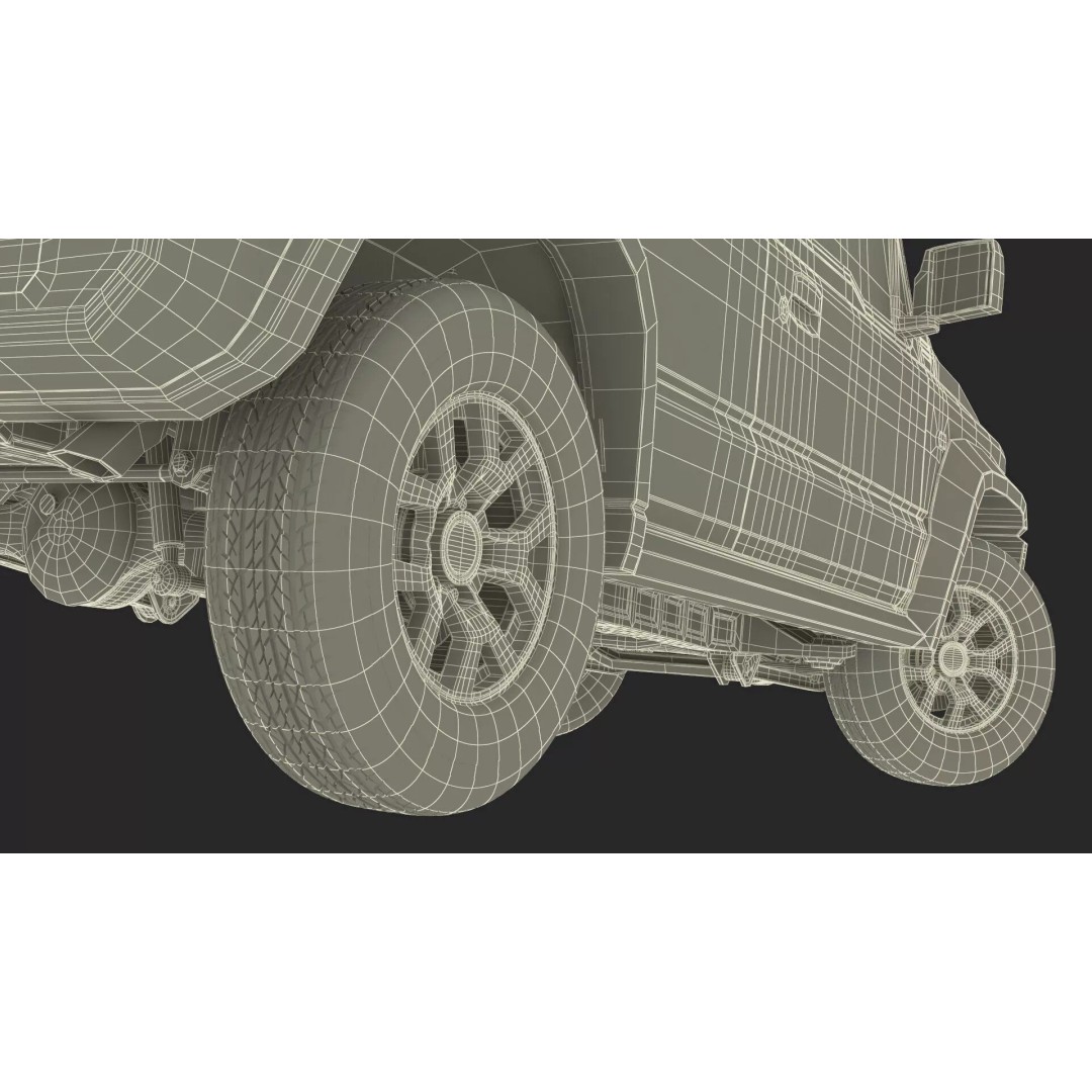 Suzuki Jimny 3D Model – Rigged Compact SUV with PBR Textures - View 42