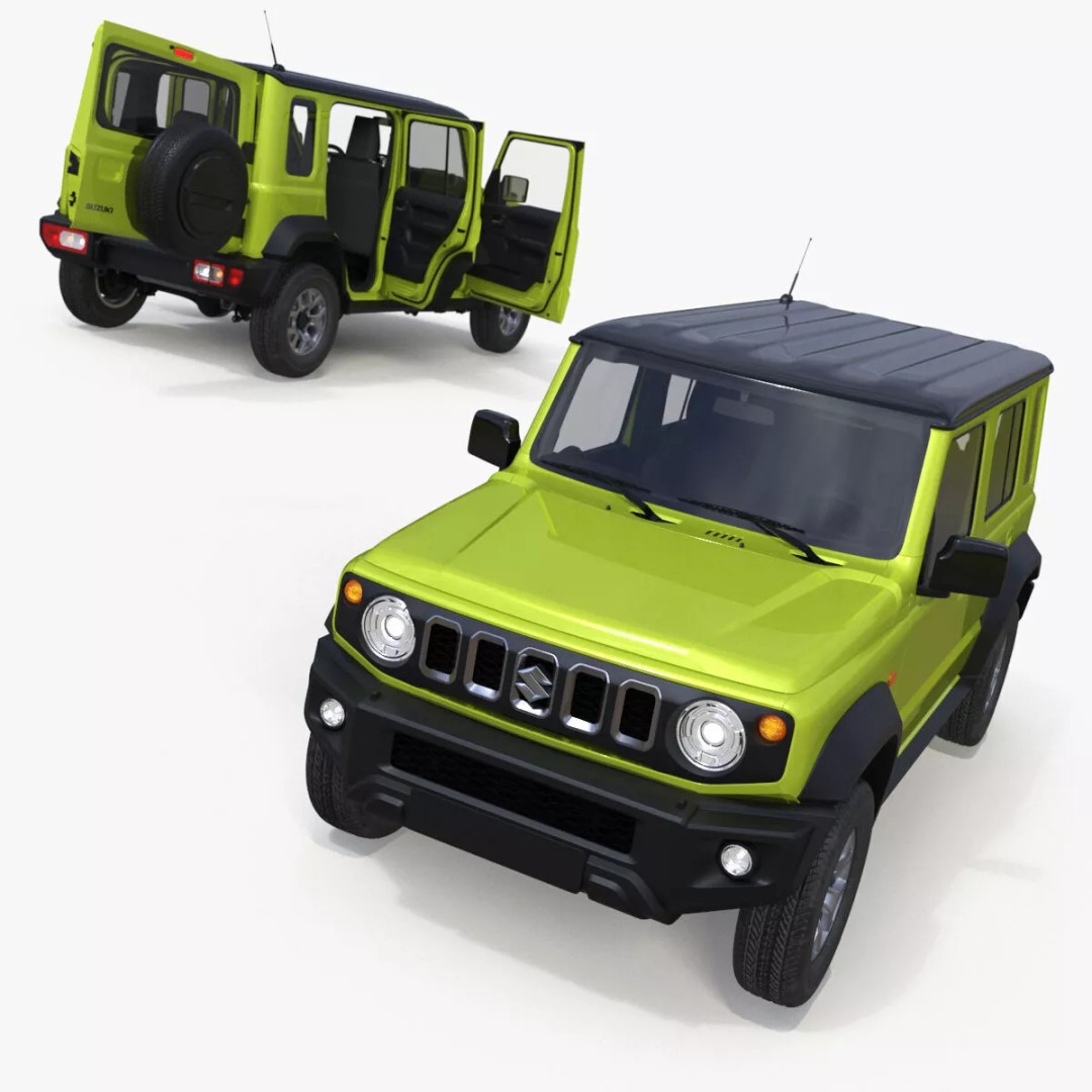 Suzuki Jimny 3D Model – Rigged Compact SUV with PBR Textures - View 46