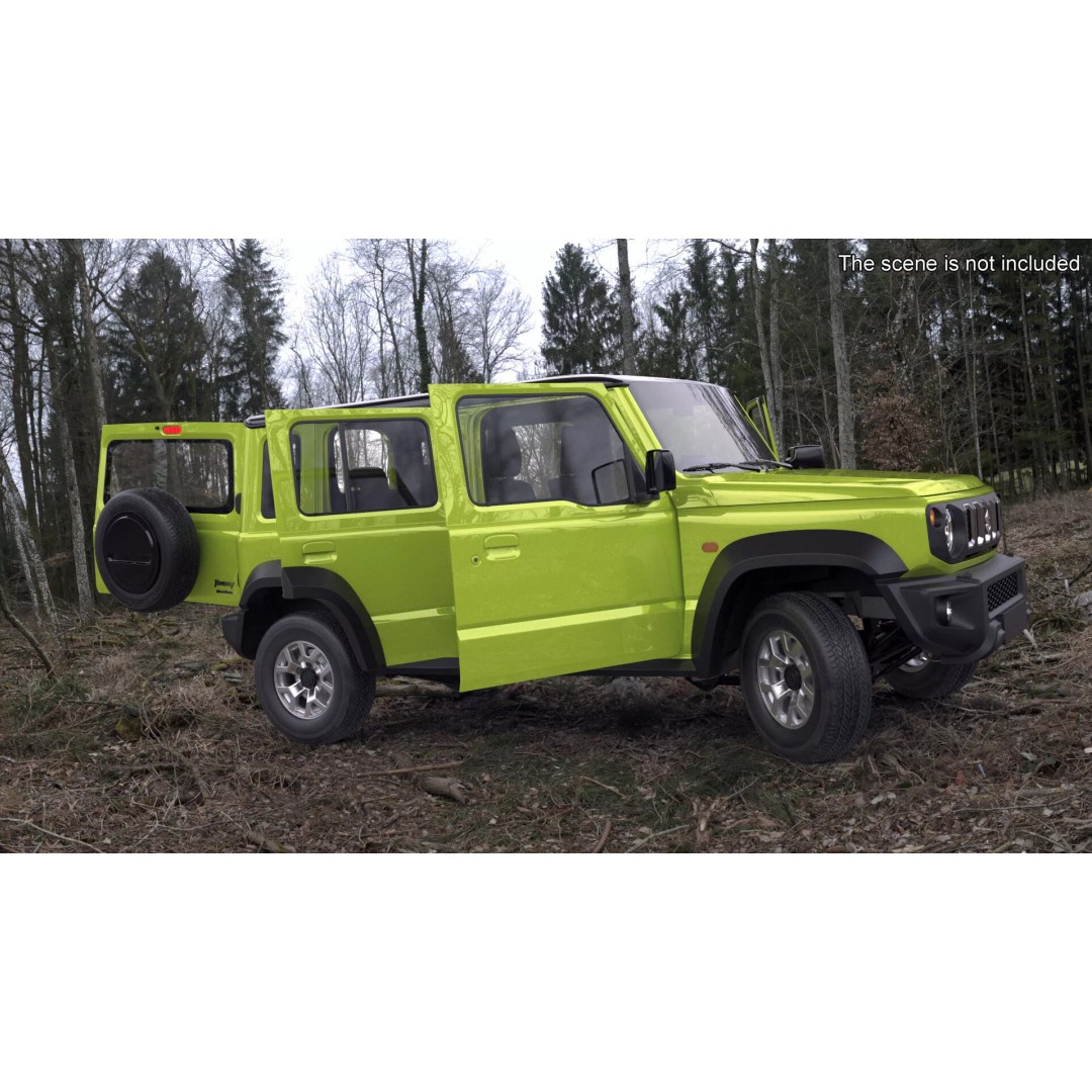 Suzuki Jimny 3D Model – Rigged Compact SUV with PBR Textures - View 5