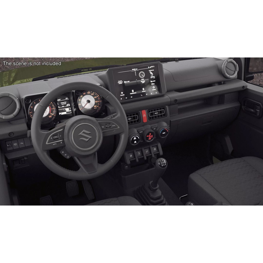 Suzuki Jimny 3D Model – Rigged Compact SUV with PBR Textures - View 7