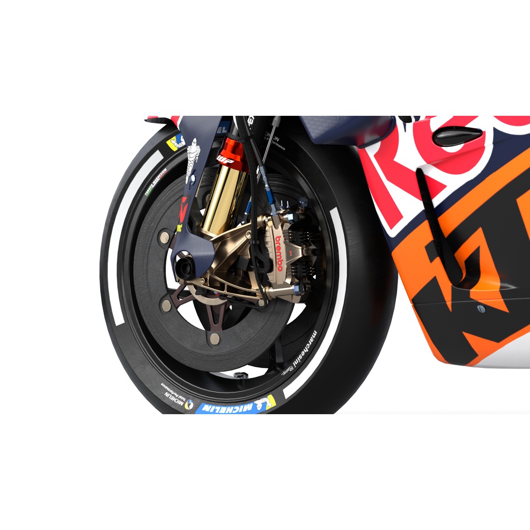 MotoGP KTM RC16 2023 3D Model – High Poly PBR Vehicle Asset, FBX/Blender - View 11