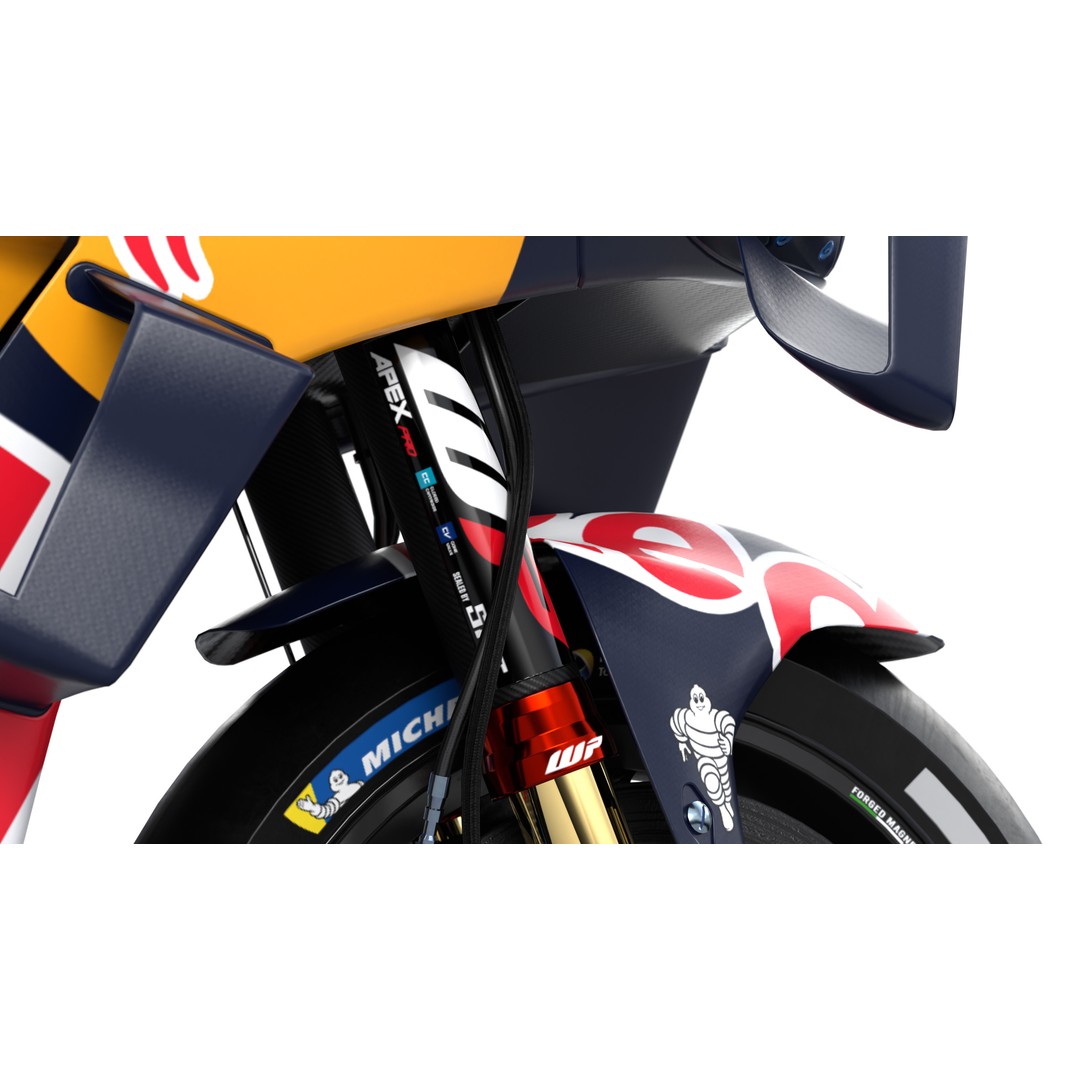 MotoGP KTM RC16 2023 3D Model – High Poly PBR Vehicle Asset, FBX/Blender - View 12