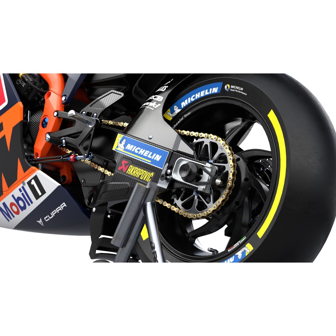 MotoGP KTM RC16 2023 3D Model – High Poly PBR Vehicle Asset, FBX/Blender - View 14