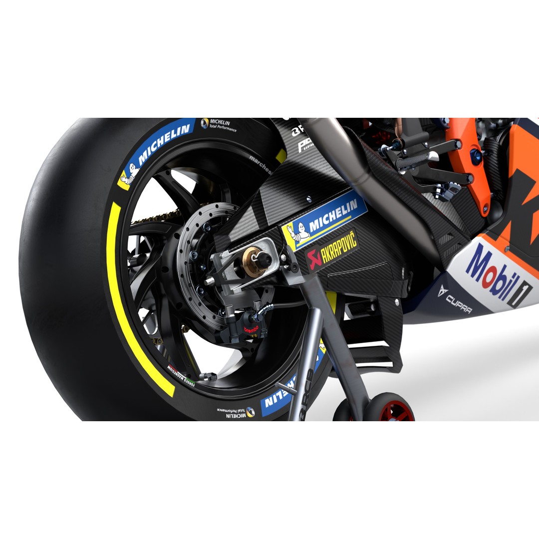 MotoGP KTM RC16 2023 3D Model – High Poly PBR Vehicle Asset, FBX/Blender - View 15