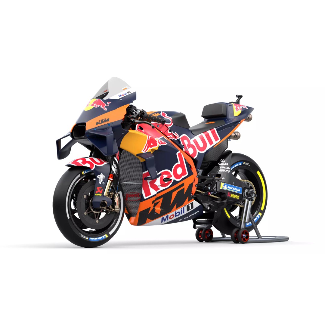 MotoGP KTM RC16 2023 3D Model – High Poly PBR Vehicle Asset, FBX/Blender - View 2