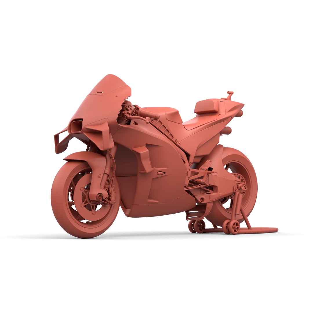 MotoGP KTM RC16 2023 3D Model – High Poly PBR Vehicle Asset, FBX/Blender - View 21