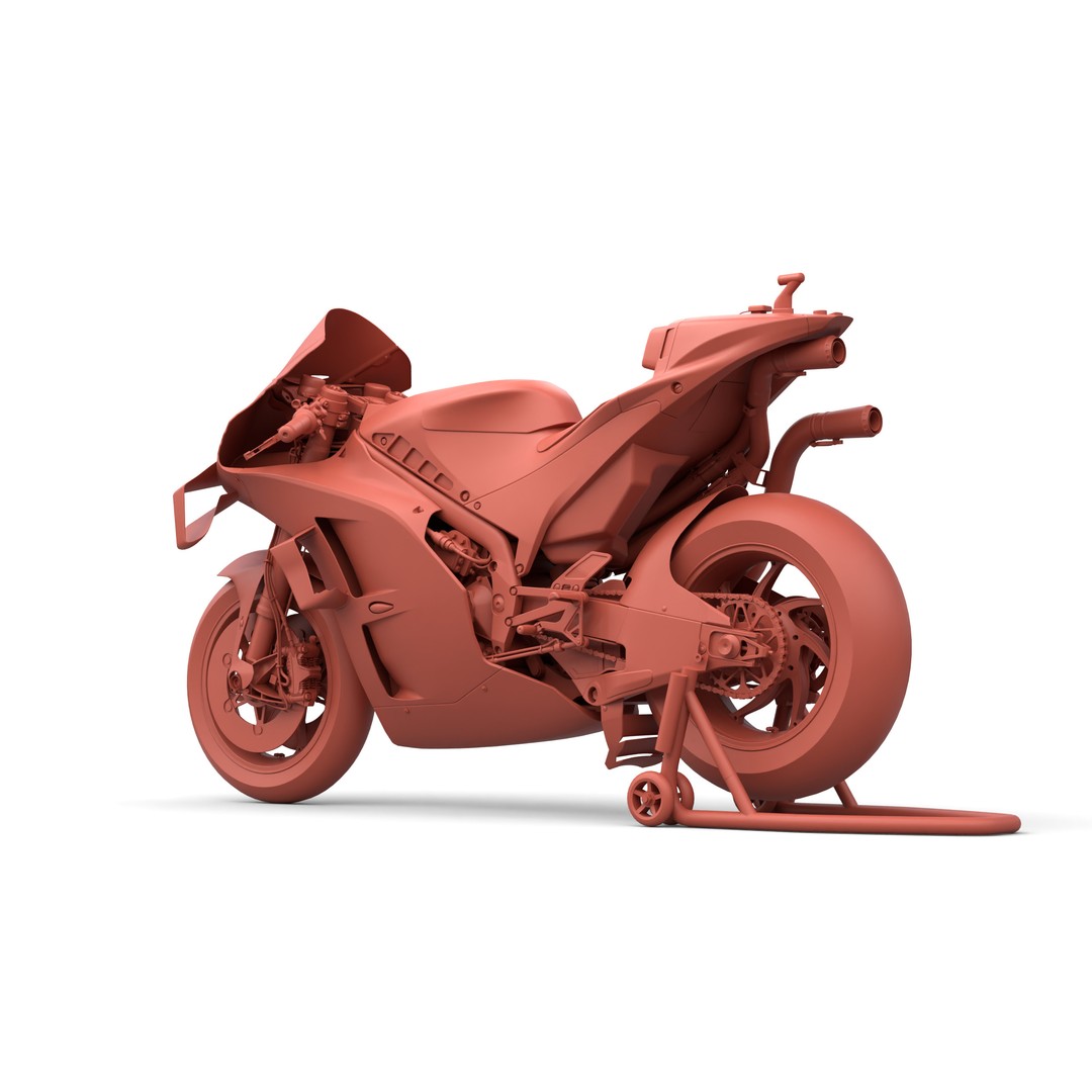 MotoGP KTM RC16 2023 3D Model – High Poly PBR Vehicle Asset, FBX/Blender - View 25