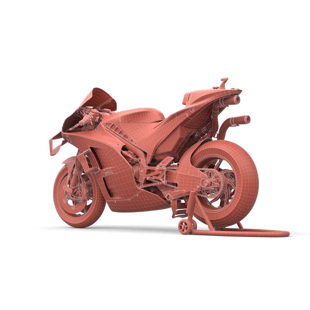 MotoGP KTM RC16 2023 3D Model – High Poly PBR Vehicle Asset, FBX/Blender - View 26