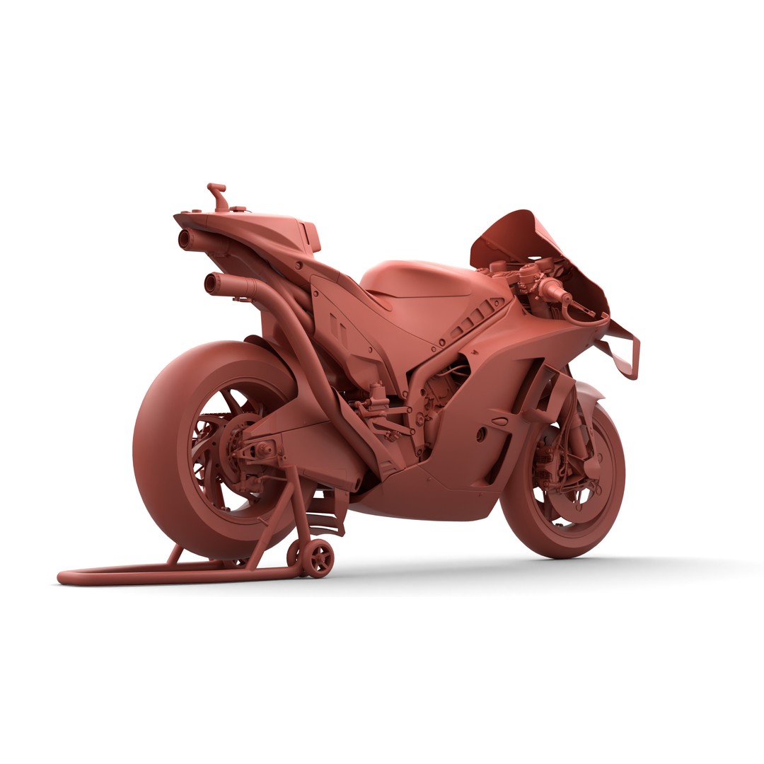 MotoGP KTM RC16 2023 3D Model – High Poly PBR Vehicle Asset, FBX/Blender - View 27