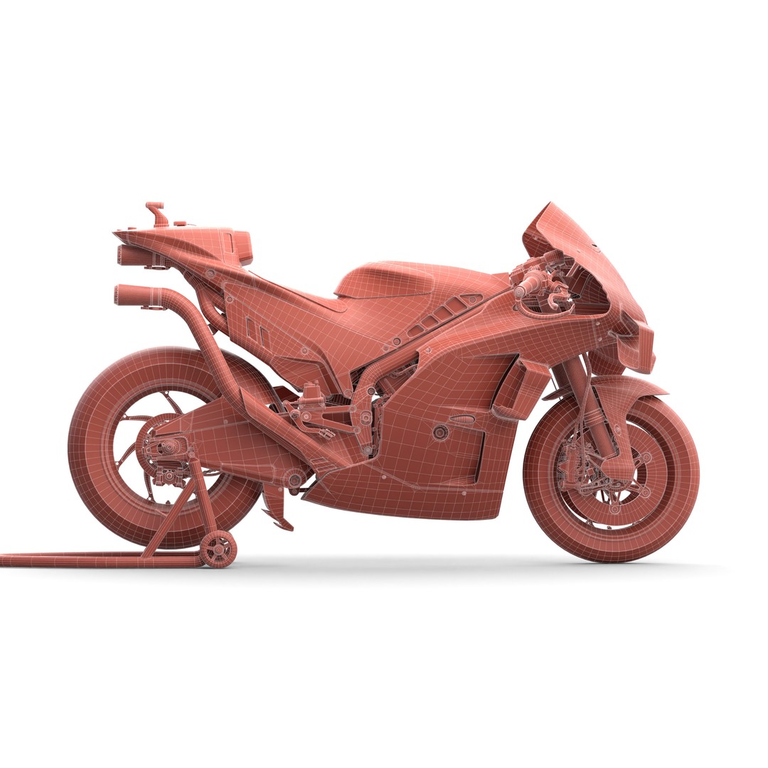 MotoGP KTM RC16 2023 3D Model – High Poly PBR Vehicle Asset, FBX/Blender - View 30