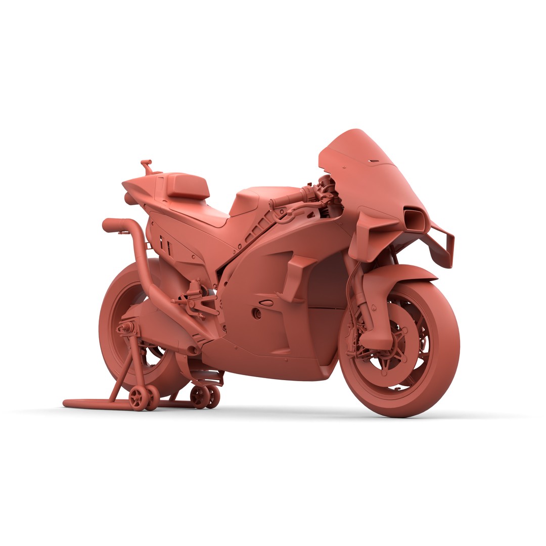 MotoGP KTM RC16 2023 3D Model – High Poly PBR Vehicle Asset, FBX/Blender - View 31