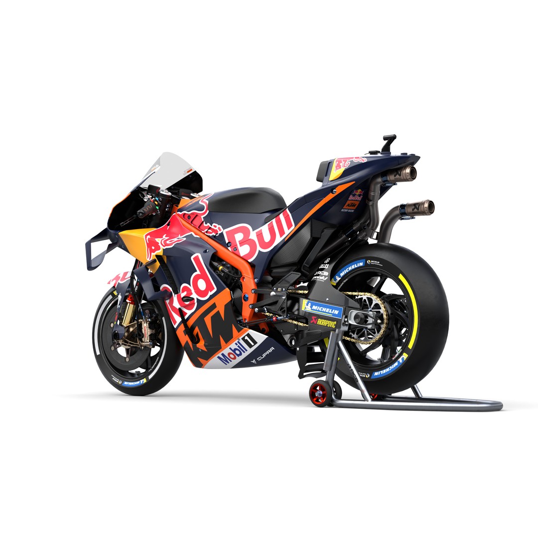 MotoGP KTM RC16 2023 3D Model – High Poly PBR Vehicle Asset, FBX/Blender - View 4