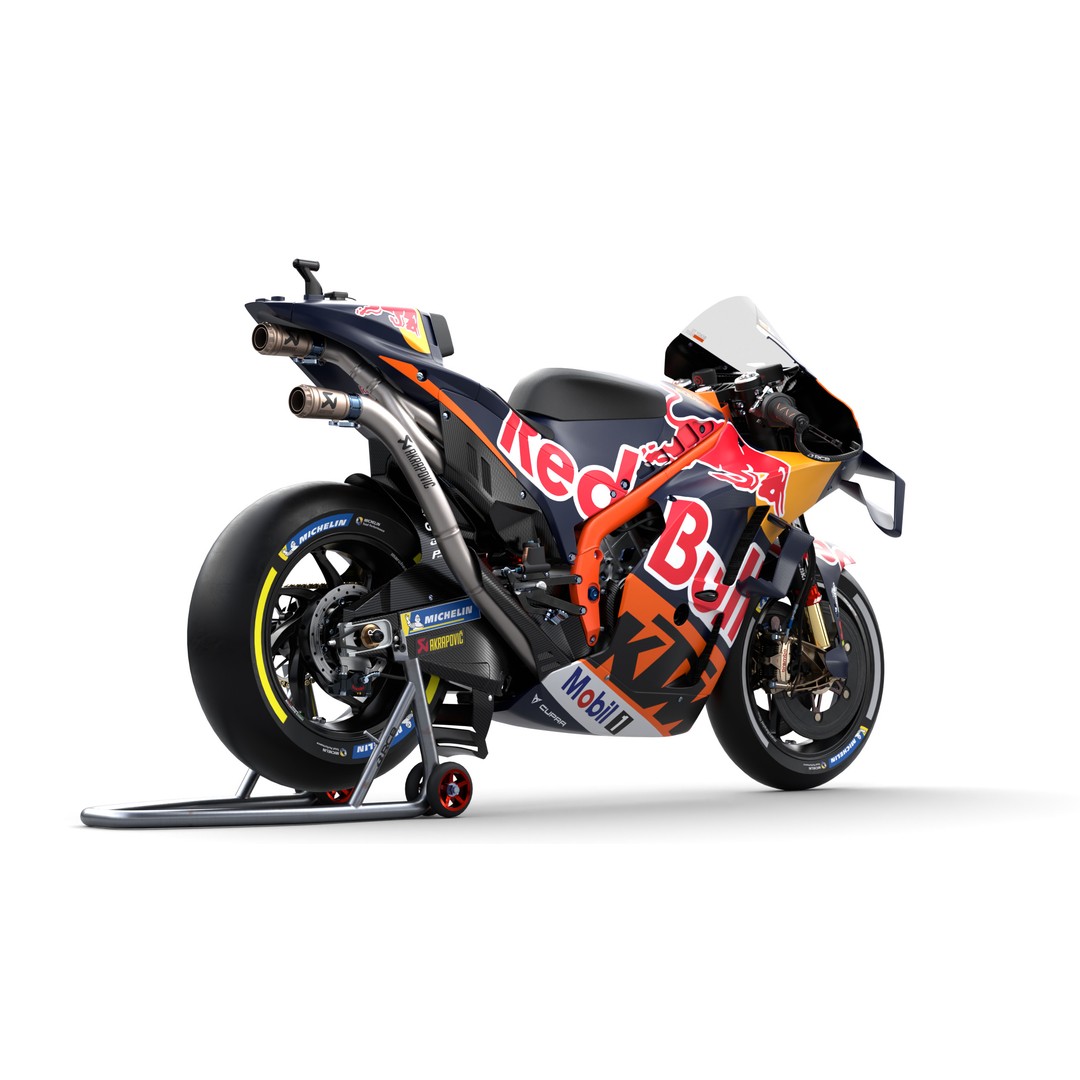 MotoGP KTM RC16 2023 3D Model – High Poly PBR Vehicle Asset, FBX/Blender - View 6